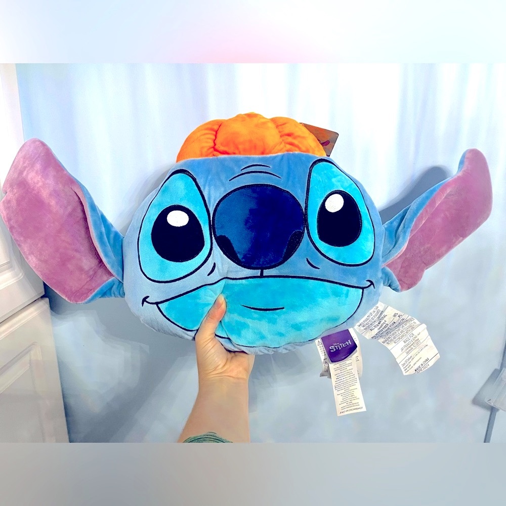 Stitch Halloween Pumpkin Plush pillow Disney